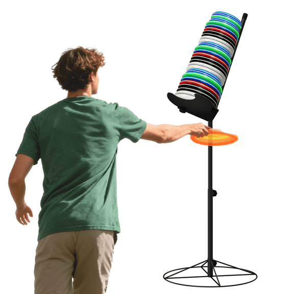 MR Disc Sports Disc Golf Station for Practice and Training with Carrying Bag
