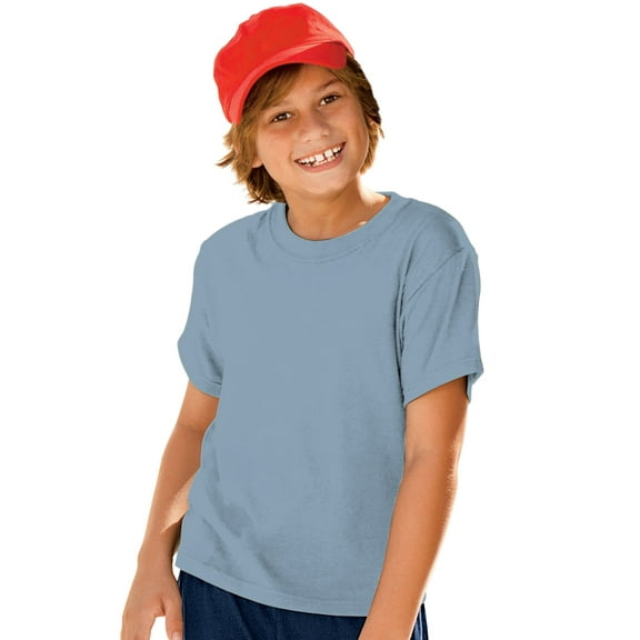 Hanes Boy`s ComfortBlend EcoSmart Crewneck, XS, Stonewashed Blue
