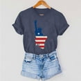 thumbnail image 6 of Fjofpr Womens Summer Tops Trendy Womens Tops Blouses Summer Tunic Tops Short Sleeve Solid Color Loose Round Neck Tees Shirts, 6 of 7