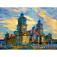thumbnail image 2 of Gavidia, Pedro 18x15 Gold Ornate Wood Framed with Double Matting Museum Art Print Titled - Mexico City Metropolitan Cathedral, 2 of 4