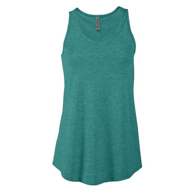 Platinum 027362008871 Ladies Tri-Blend Flowy Tank, Jade Heather - Extra Large
