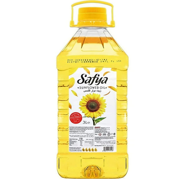 Safya - 100% Pure Sunflower Oil, (3 L) 101.4 fl oz
