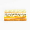 thumbnail image 1 of Ensemble de 7 Pcs en Tissu de Coton Imprimé Floral Coloré pour Couture, Courtepointe, Artisanat, Style Mixte, Patchwork, Jaune, 1 of 8