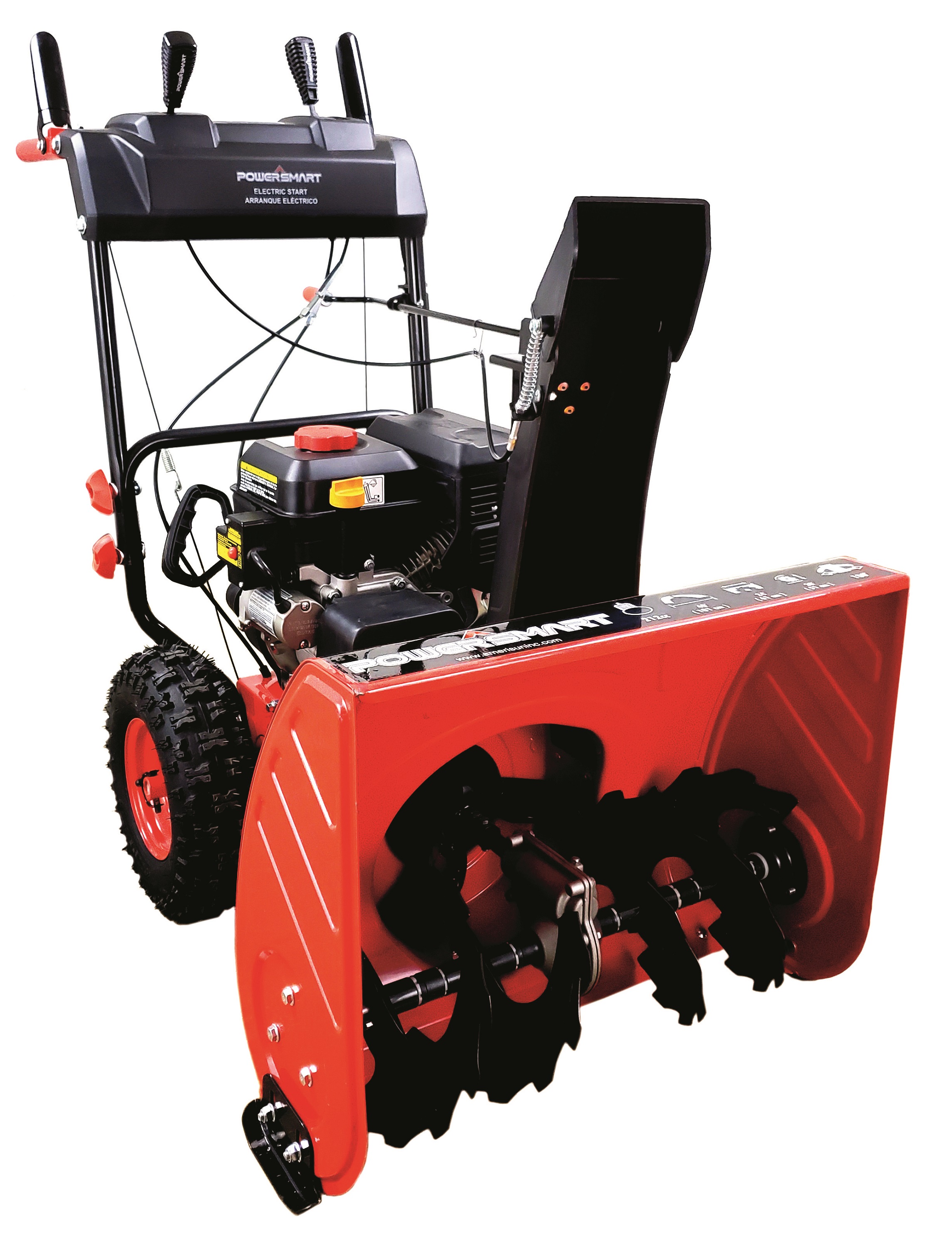 PowerSmart PSSHD24 24 in. 212cc 2Stage Electric Start Gas Snow Blower