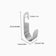 thumbnail image 2 of Ounissouiy Soporte de manguera de acero inoxidable, colgador de tubería de riego de alta resistencia antioxidante portátil, soporte industrial, accesorios Juegos de accesorios de baño Ounissouiy HA064387-00, 2 of 6