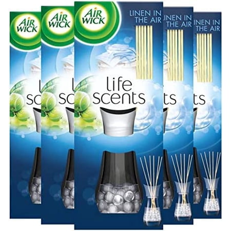 Air Wick Life Scents Reed Diffusers (5 Pack) Linen In The Air - Air ...