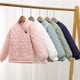thumbnail image 2 of Gibobby Chamarra acolchada para niñasNiñas Niños Niños Otoño e Invierno Manga Larga Bolsillo Cálido Camisa Suelta Top Chaqueta Abrigos(Marina, 4-5 Años), 2 of 4