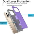 thumbnail image 2 of iPhone 17 Pro Max Case , 2 in 1 Phone Case for iPhone 17 Pro Max 6.9 inch ,Takfox Shockproof Protection Heavy Duty Armor Hard Plastic & Rubber Rugged Full Body Bumper Cover- Purple, 2 of 10