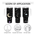 thumbnail image 3 of 40oz Abstract Insulated Tumbler with Handle & Straw, Stainless Steel Travel Mug, Cupholder Friendly, Perfect Gift for Holiday & Daily Use, 3 of 6