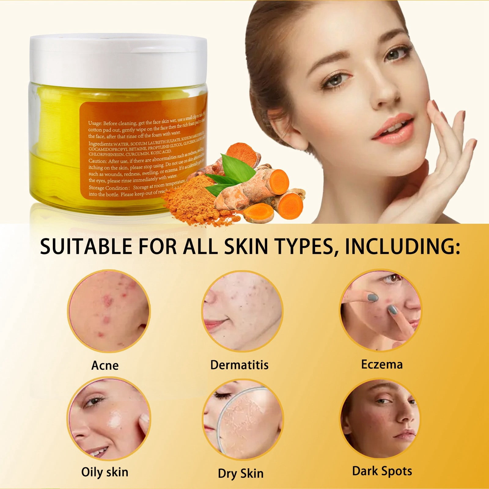 Cleansing Exfoliating Pads Gently Cleanse Brighten Skin Care Moisturize Facial Skin Cleansing Pads 280ml