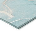 thumbnail image 4 of Addison Rugs Chantille Indoor/Outdoor Transitional Watercolors Teal Washable Rectangle Rug, 1'8" x 2'6", 4 of 6