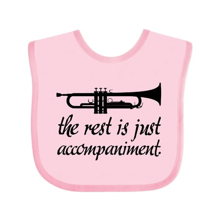 

Inktastic Trumpet Music Joke Boys or Girls Baby Bib