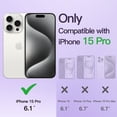 thumbnail image 2 of JETech Electroplated Case for iPhone 15 Pro 6.1-Inch, Camera Lens Full Protection, Compatible with MagSafe Wireless Charging, Shockproof Soft TPU Phone Cover (Purple), 2 of 7