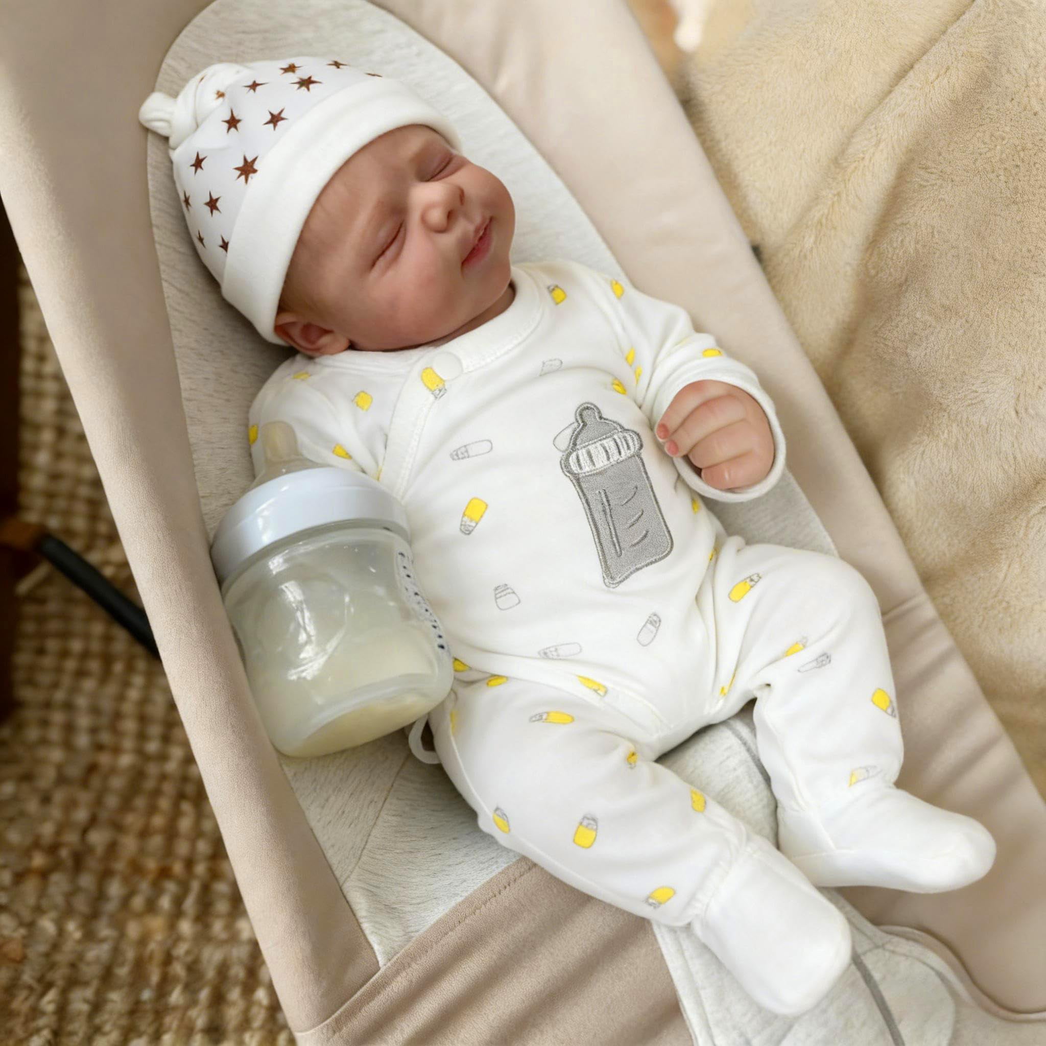 Anano Reborn Baby Dolls 18 Inch Realistic Newborn Sleeping Baby Dolls Girls That Look Real Lifelike Preemie Babies Alive Soft Silicone Reborn Infant Dolls