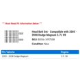 thumbnail image 2 of Head Bolt Set - Compatible with 2005 - 2008 Dodge Magnum 5.7L V8 2006 2007, 2 of 2