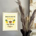 thumbnail image 2 of Designs ByLITA When Life Gives You Lemons Trade Them For Coffee, 11 x 14 White Wall Print (Framed) | Funny Coffee Home & Office Decor, 2 of 7