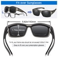 thumbnail image 5 of TINHAO Fit Over Polarized Sunglasses Over Glasses, Wrap Around Sunglasses Over Prescription Glasses, 5 of 7