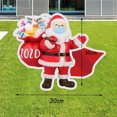 thumbnail image 2 of decor hanging,Yard 1pc Sign 2020 Bottle Publicity 30X30 cm Santa Sign Decoration,Red, 2 of 4