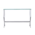 thumbnail image 3 of Saide Rectangular Glass Top Entryway Console Table Chrome, 3 of 6