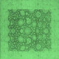 thumbnail image 1 of Ahgly Company Indoor Square Oriental Emerald Green Industrial Area Rugs, 3' Square, 1 of 4