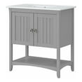 thumbnail image 1 of Pemberly Row 32W Wall Mounted Bathroom Vanity With Sink in Cape Cod Gray, 1 of 7