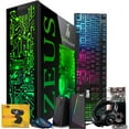 thumbnail image 1 of Restored TechMagnet Gaming Desktop PC,Intel i7 6th Gen,Zeus Pro 6,RX 550,16GB ARGB RAM,256GB SSD+1TB HDD,RGB Keyboard Mouse,Speaker,Headphone,Webcam,Windows 11 Pro, 1 of 9