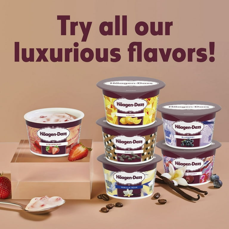 Haagen Dazs Yogurt Style Snack, Cultured Cream, Vanilla and