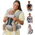 thumbnail image 1 of Portabebés MOMTORY de recién nacido a niño pequeño, 6 en 1, gris, 3,2-22,7 kg, 1 of 8
