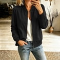 thumbnail image 6 of Enjoytime Fall Jackets for Women Stand Collar Zip Up Bomber Jackets Trendy Lightweight Casual Long Sleeve Outerwear, 6 of 7