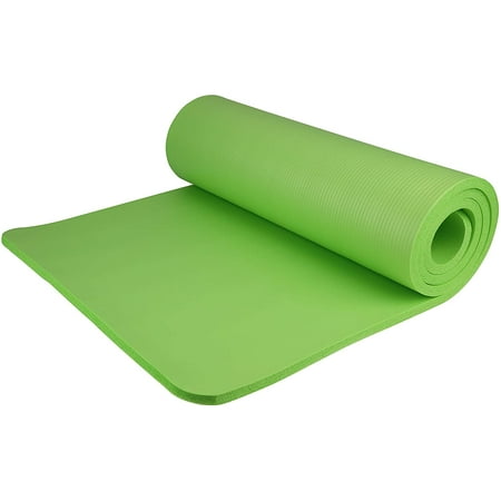Tahoe Trails Non Slip Thick Yoga Mat 1/2 In. Thick with Carrying Strap  Green  400-151