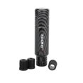thumbnail image 2 of Manual Car Aluminium Carbon Style 13cm Gear Shift Knob Shifter Lever Head With M8 M10 M12 Adaptor, 2 of 5