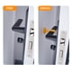 thumbnail image 3 of Eigraketly Paquete de 5 topes de manija de puerta de silicona anticolisión, almohadilla de protección de bajo ruido sin perforaciones, accesorio de Herramientas y ferretería Naranja Eigraketly TO008935-04B, 3 of 6