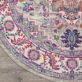 thumbnail image 4 of Nourison Passion Persian Light Grey/Pink 8' x round Area Rug, (8 Round), 4 of 8