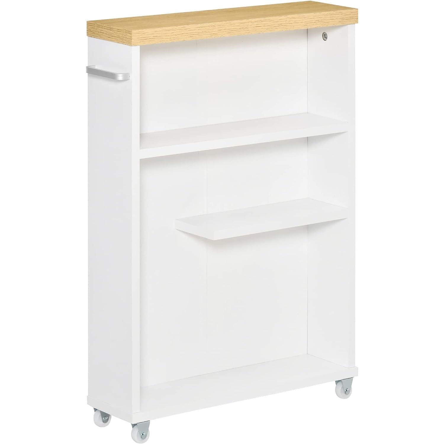 Bilot Slim Bathroom Cabinet with Castor Wheels Storage Organizer and ...