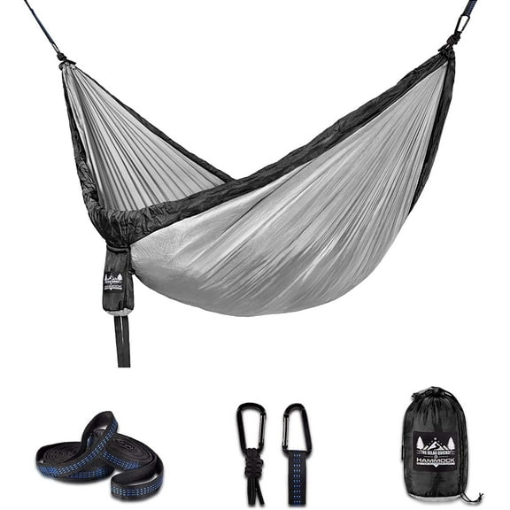 Portable Hammock - Black, Gray