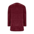 thumbnail image 5 of Ahdbta Women's Fuzzy Fleece Sweatshirts Winter Warm Sherpa Pullovers Fall Oversized Loungewear Long Tops with Pockets, 5 of 7
