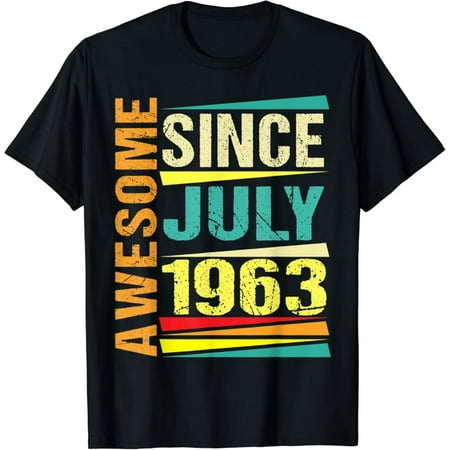 Hot Trending 59 Years Old Gifts Legend Since July 1963 59th Birthday T-Shirt Vintage Tee -Birthday Gifts