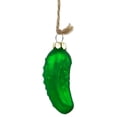 thumbnail image 5 of Northlight 8.5" Matte Green Christmas Pickle Trio Cluster Ornament, 5 of 5