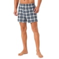 thumbnail image 4 of Pantalones cortos de cuadro con cinturilla elástica clásica para hombres INSPIRE CHIC del Día del Padre 36 Negro Gris, 4 of 6