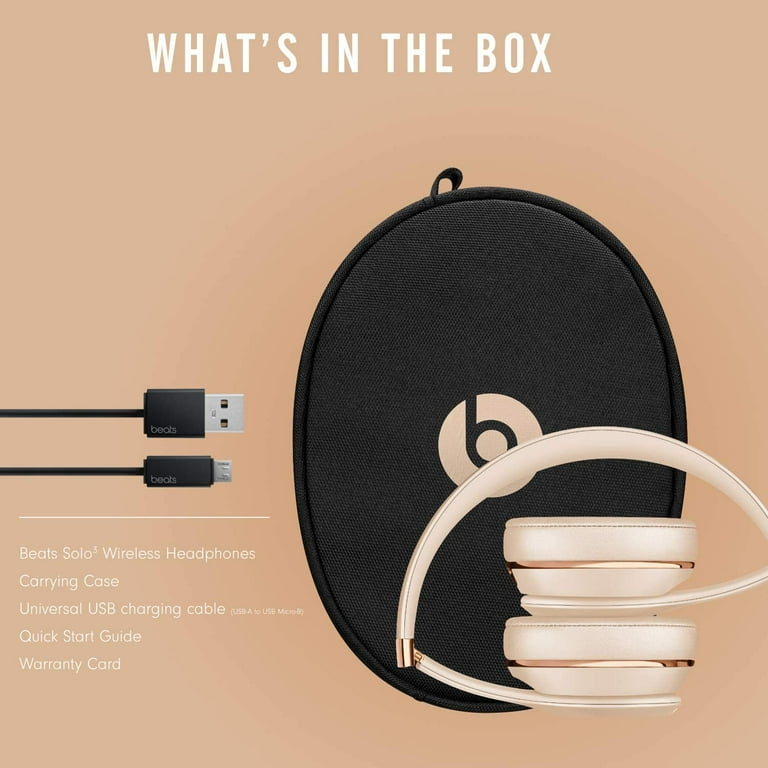 Restored Beats by Dr. Dre Solo3 Wireless Satin Gold Beats Restored Beats by Dr. Dre Solo3 Wireless Satin Gold Beats