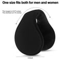 thumbnail image 2 of Loritta 2 Pacs Winter Earmuffs for Women, Warmer Fleece Classic Accessory Gift Outdoor Black and Gray, 2 of 6
