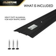 thumbnail image 6 of JELOSTONE 3 Pack - 4"W x 1/4"H x 36"L Commercial Aluminum Door Threshold (Matte Black Anodized)- DoorSaddle- ADA accessible Barrier Free- Fire Rated- Door Thresholds for Exterior Doors, B302AT, 6 of 6