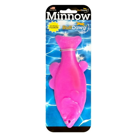 UPC: 0696486330405 | Ruff Dawg Minnow Rubber Indestructible Retrieving Dog Toy  Color Varies
