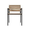 thumbnail image 4 of SEI Furniture Standlake 2-PC Slatted Outdoor Chairs Set in Natural/Black, 4 of 5