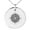 Silver, variant on Stainless Steel Nautical Needle Dial Compass Engraved Small Medallion Circle Charm Pendant Necklace