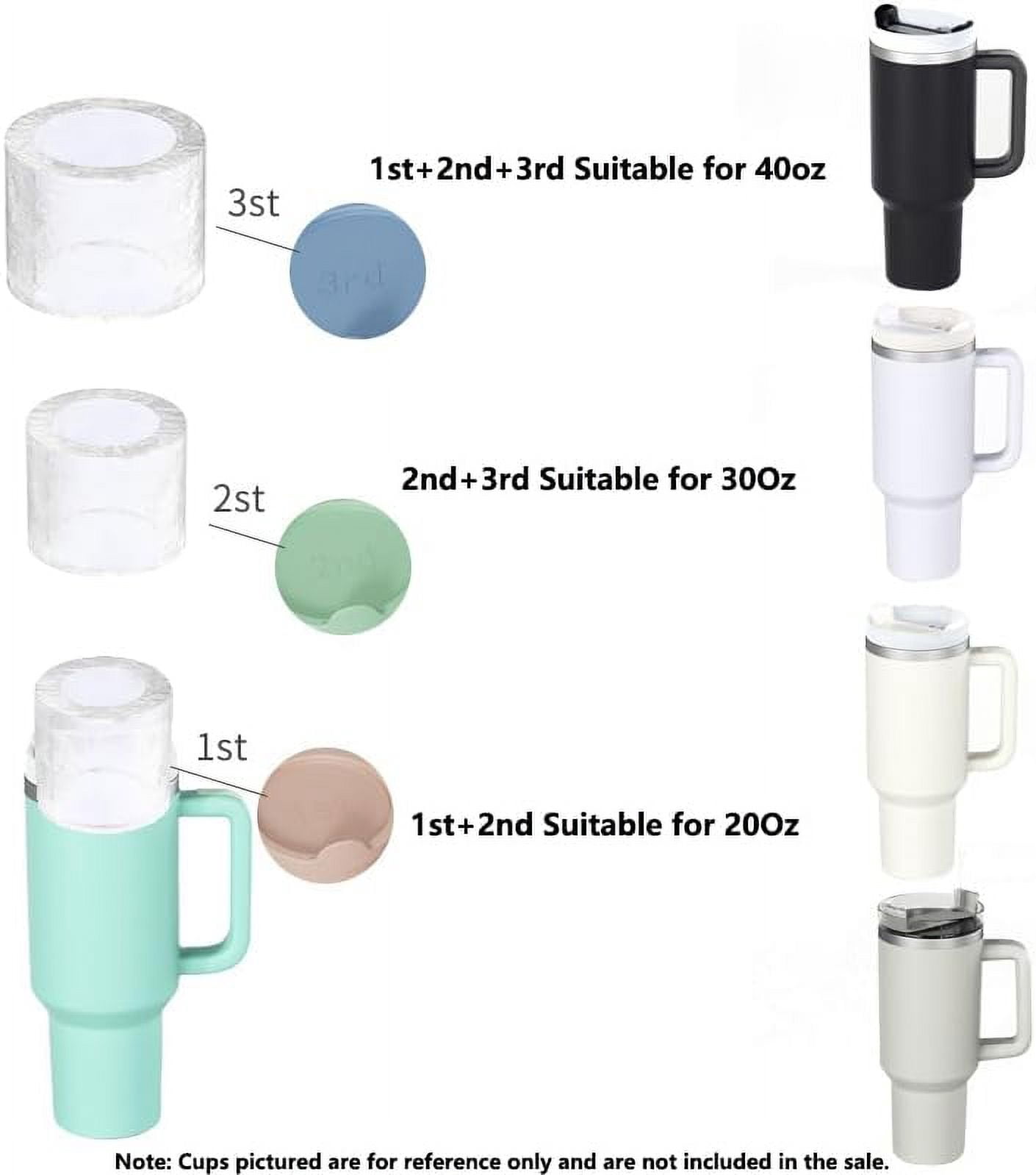Tumbler Ice Mold for Stanley Cup 30-40 oz - Silicone Cylinder Ice Mold with Lid, Easy Fill and Release Ice Maker for Ice Drink, Juice, Whiskey, Cocktail, Coffee, Summer Gifts, 1PCS 1st