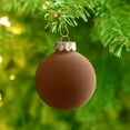 thumbnail image 3 of dajkiuy 6Pcs Velvet Christmas Balls, Flocked Christmas Tree Ball Ornaments, Plastic Balls Xmas Decorative Hanging Ornaments Christmas Tree Decoration 8cm/3.15", 3 of 6