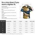 thumbnail image 4 of Fotbe Moonlit Golden Tree Peacock Hawaiian Shirt for Men Unisex Summer Beach Casual Short Sleeve Cotton Linen Button Down Shirts-XX-Large, 4 of 5