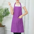 thumbnail image 4 of Ludlz Unisex Apron Long-lasting Work Apron with Pockets Adjustable Straps Cooking Apron for Grill Restaurant Bar Cafes, 4 of 8