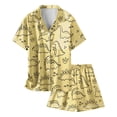 thumbnail image 5 of Ensemble de Pyjamas Garçon Manches Courtes Imprimé Boutonné Hauts T-Shirt Ensemble Mode Filles Pyjamas Satin Taille 2-3 Ans Garçons Filles Mode, 5 of 5